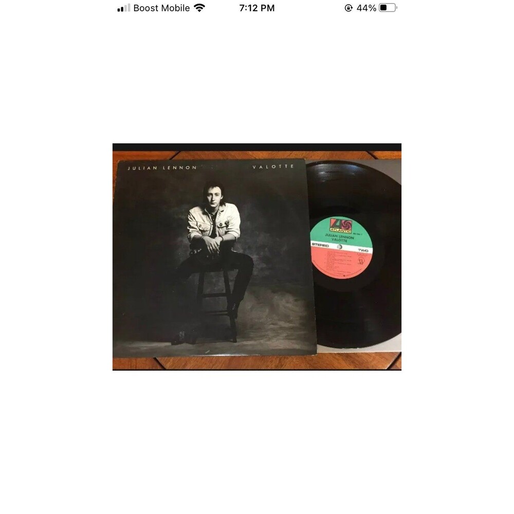 Vintage Vinyl Record Julian Lennon Valotte 1984 Music 80184 John Lennon LP Album